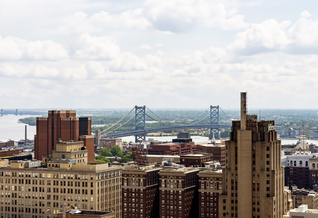 View Of Ben Franklin Bridge