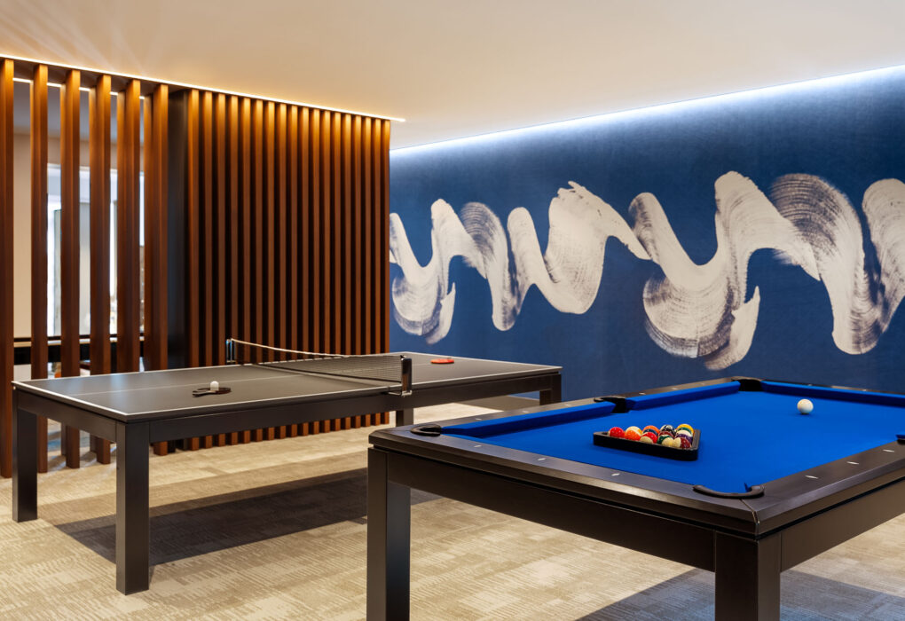 Billiards and Ping Pong in Game Room