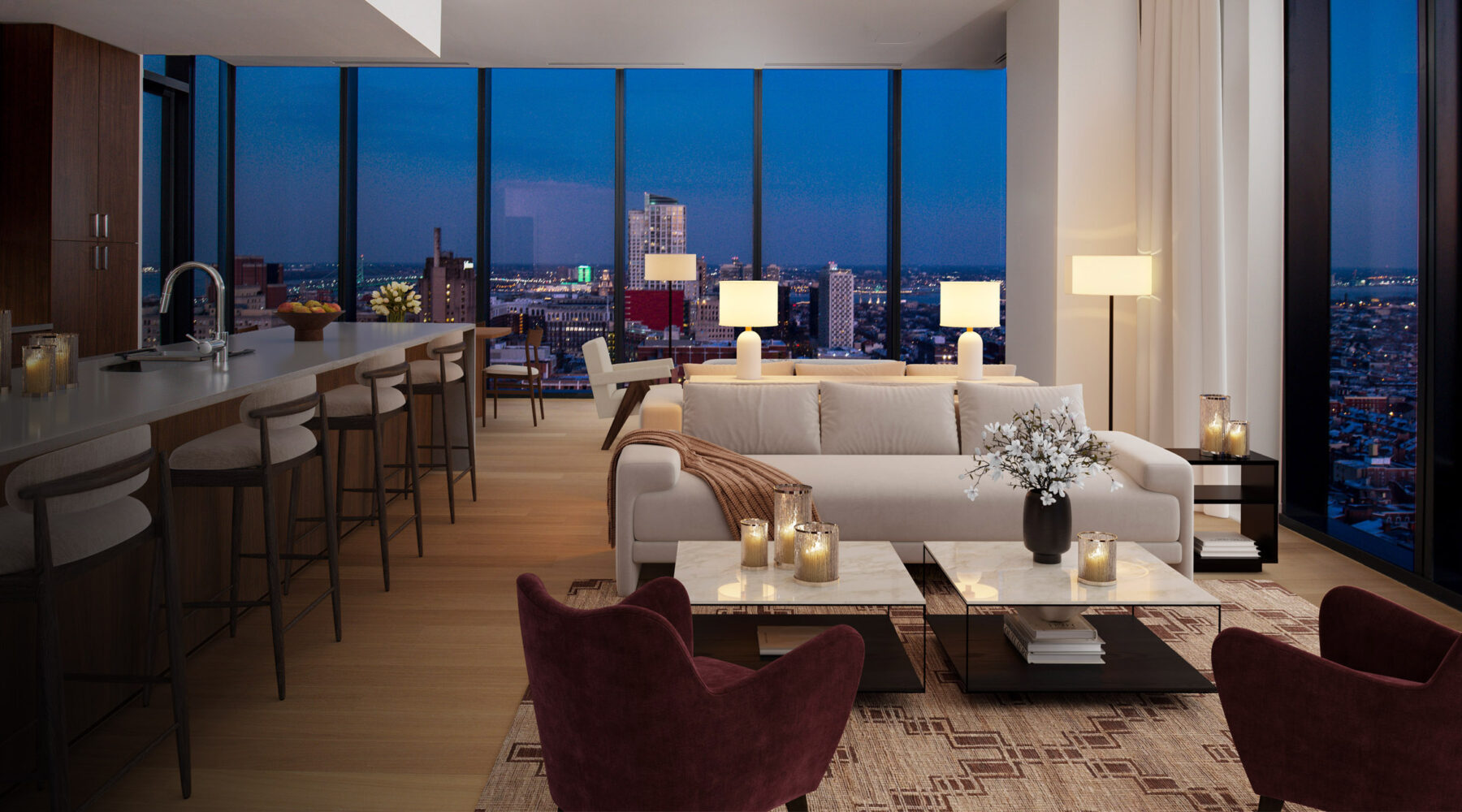 Penthouse apartments in Center City Philadelphia